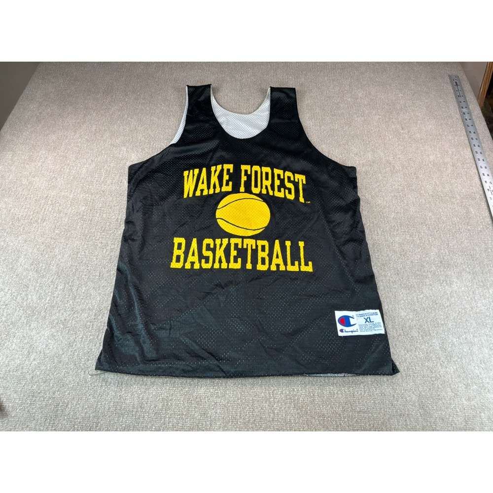 Vintage Champion Wake Forest Basketball Reversible Mesh Jersey XL Made in USA